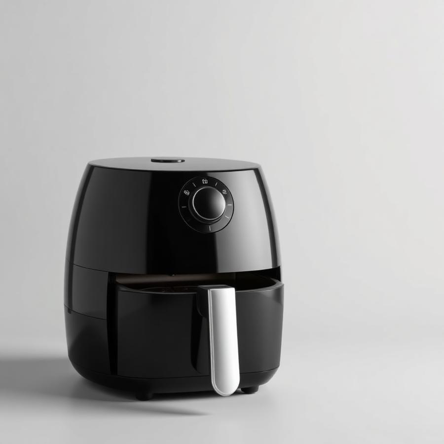 Air fryer noir moderne