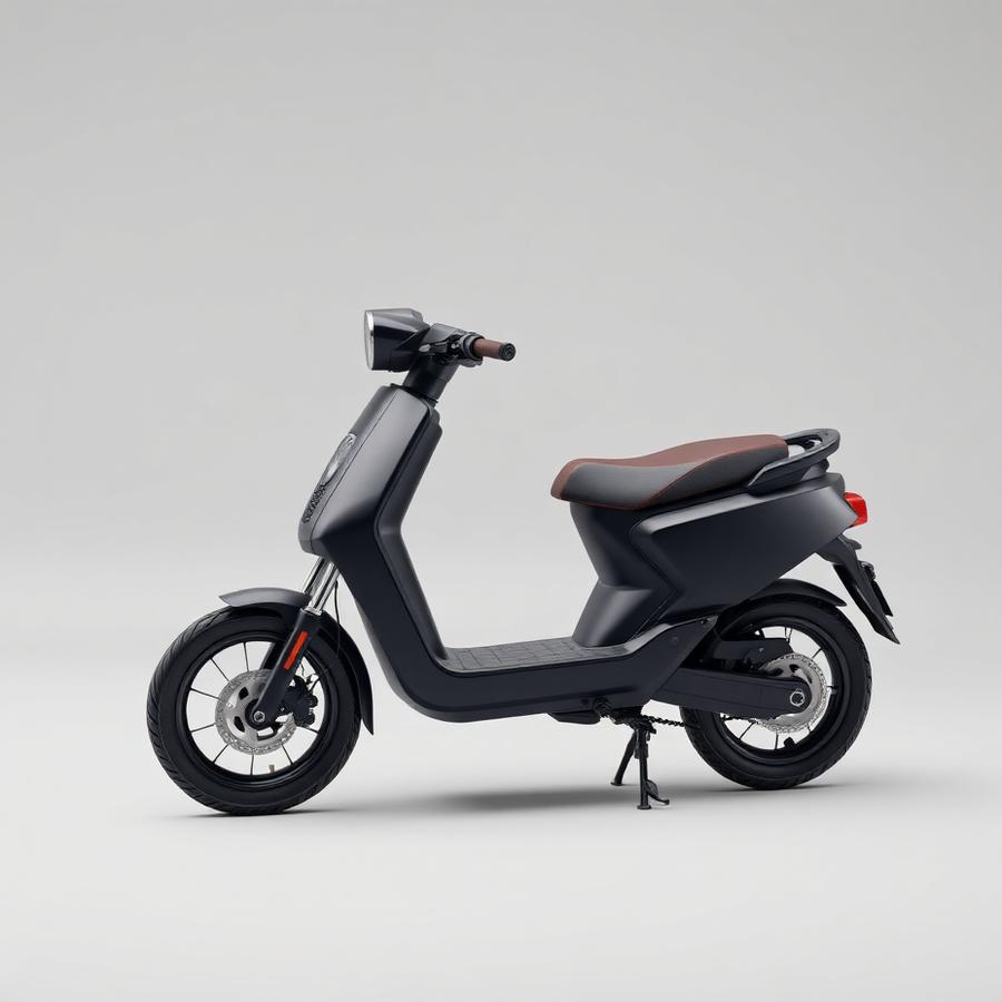 Trottinette électrique noire moderne